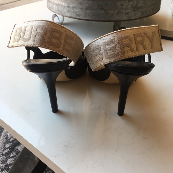 Burberry 🌸 Maria Leather Slingbacks - Picture 4 of 9